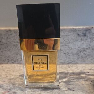 CHANEL No. 5 Voile Parfume Vintage with Black and Gold Accents
